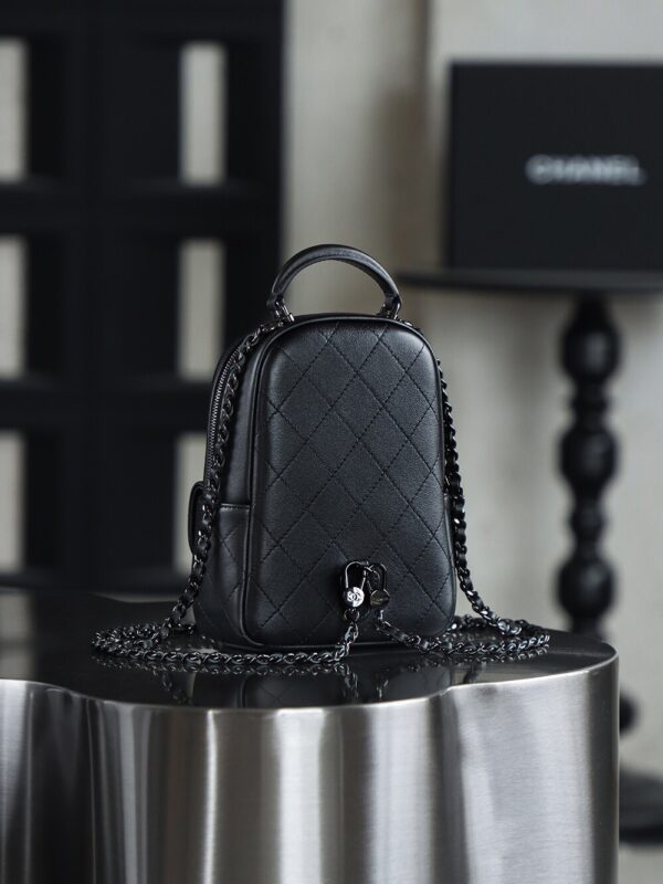 img_2554 God Factory Yupoo 24C Mini Backpack HAAS Leather Black Size 18*13*9 cm