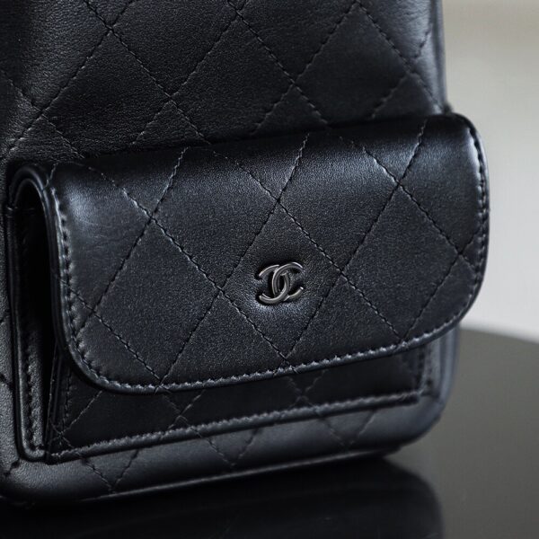 img_2563 God Factory Yupoo 24C Mini Backpack HAAS Leather Black Size 18*13*9 cm