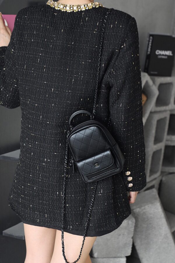 img_2574 God Factory Yupoo 24C Mini Backpack HAAS Leather Black Size 18*13*9 cm