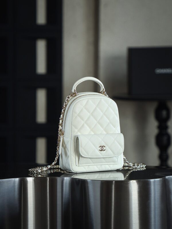 img_2582 God Factory Yupoo 24C Mini Backpack HAAS Leather White Size 18*13*9 cm