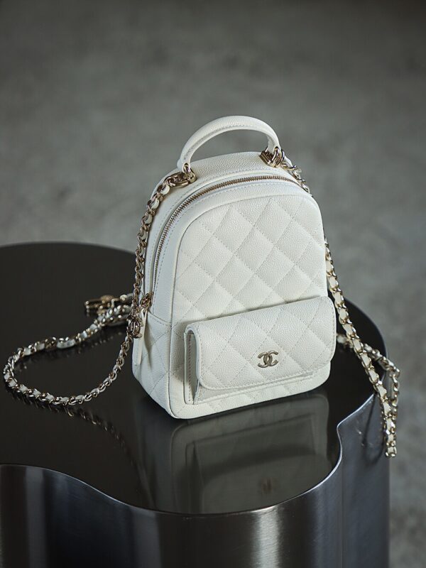 img_2584 God Factory Yupoo 24C Mini Backpack HAAS Leather White Size 18*13*9 cm