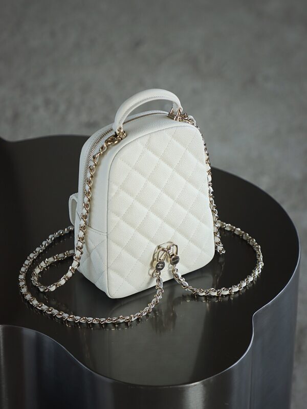 img_2585 God Factory Yupoo 24C Mini Backpack HAAS Leather White Size 18*13*9 cm