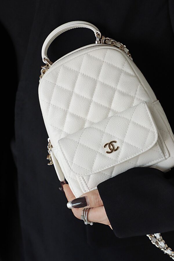 img_2602 God Factory Yupoo 24C Mini Backpack HAAS Leather White Size 18*13*9 cm