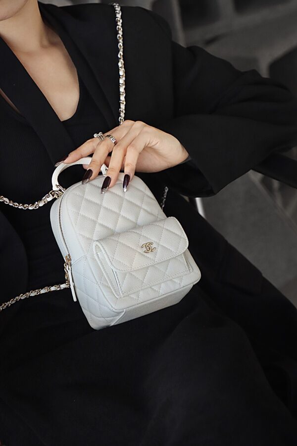 img_2606 God Factory Yupoo 24C Mini Backpack HAAS Leather White Size 18*13*9 cm