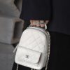 God Factory Yupoo 24C Mini Backpack HAAS Leather White Size 18*13*9 cm