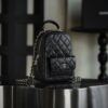 God Factory Yupoo 24C Mini Backpack HAAS Leather Black / Silver Hardware Size 18*13*9 cm
