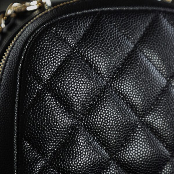 God Factory Yupoo 24C Mini Backpack HAAS Leather Black / Silver Hardware Size 18*13*9 cm