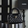 God Factory Chanel 25C Kelly Bags 24K Retro Hardware / Black Bonaudo Leather Size 8.3*12.5*4 cm