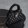 God Factory Chanel 25C Kelly Bags 24K Retro Hardware / Black Bonaudo Leather Size 8.3*12.5*4 cm