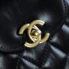 God Factory Chanel 25C Kelly Bags 24K Retro Hardware / Black Bonaudo Leather Size 8.3*12.5*4 cm