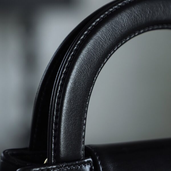 God Factory Chanel 25C Kelly Bags 24K Retro Hardware / Black Bonaudo Leather Size 8.3*12.5*4 cm