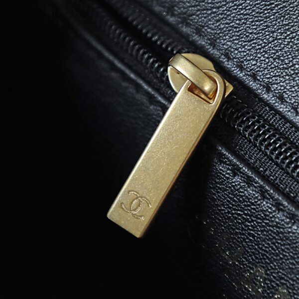 God Factory Chanel 25C Kelly Bags 24K Retro Hardware / Black Bonaudo Leather Size 8.3*12.5*4 cm