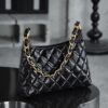God Factory Chanel Bags Large 24A HoBo 24K Retro Hardware / Black Bonaudo Leather Size 29*32*10 cm