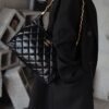 God Factory Chanel Bags Large 24A HoBo 24K Retro Hardware / Black Bonaudo Leather Size 29*32*10 cm