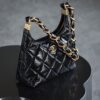 God Factory Chanel Bags Small 24A HoBo 24K Retro Hardware / Black Bonaudo Leather Size 22.5*19.5*8.5 cm