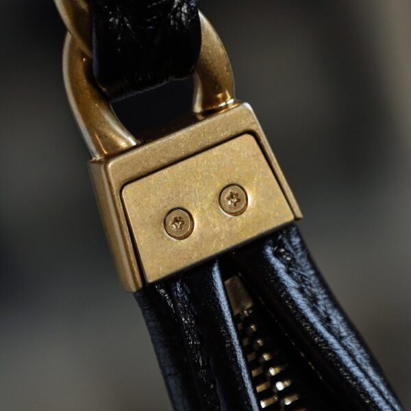 God Factory Chanel Bags Small 24A HoBo 24K Retro Hardware / Black Bonaudo Leather Size 22.5*19.5*8.5 cm