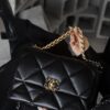 God Factory 19 Bag Medium Black / Gold Hardware Size 20*30*10 cm