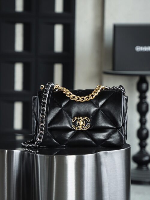 God Factory 19 Bag Small Black / Gold Hardware Size 16*26*9 cm