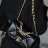 God Factory 19 Bag Small Black / Gold Hardware Size 16*26*9 cm