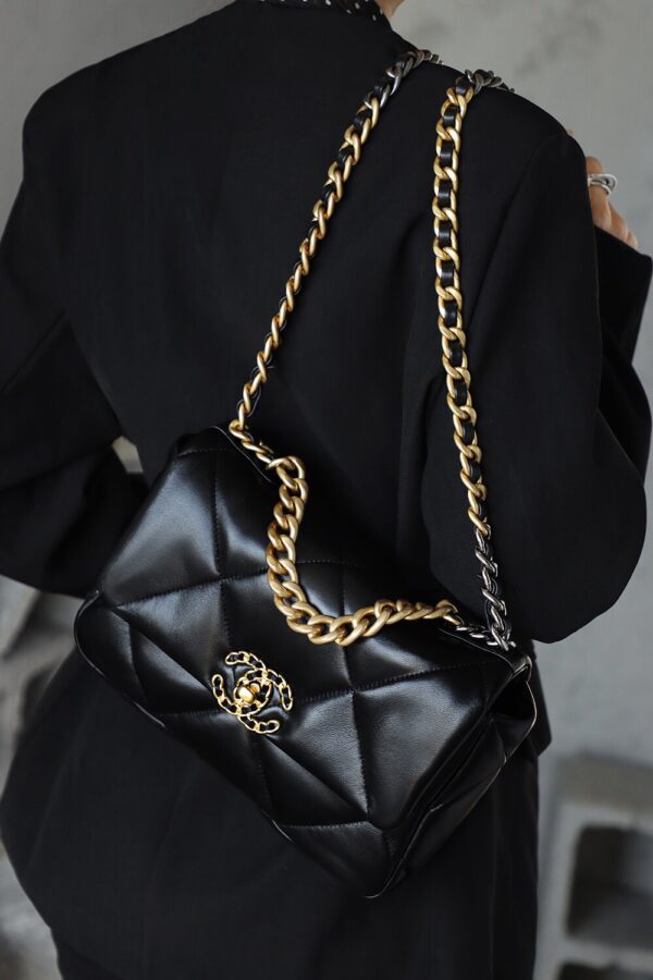 img_2880 God Factory 19 Bag Small Black / Gold Hardware Size 16*26*9 cm