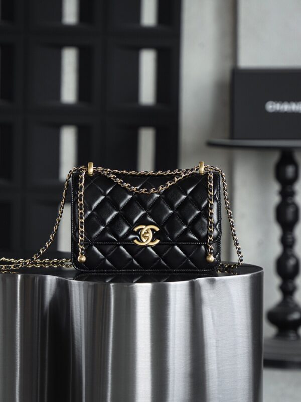 img_2886 God Factory Chanel 24C Medium Size 14.5*22*8 cm 24K Retro Gold Hardware / Black