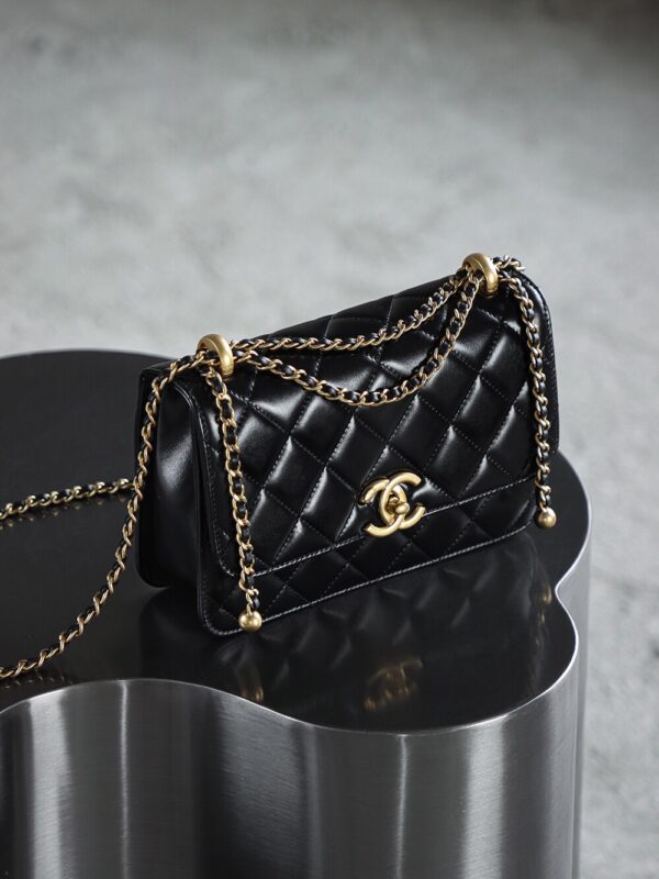 img_2890 God Factory Chanel 24C Medium Size 14.5*22*8 cm 24K Retro Gold Hardware / Black