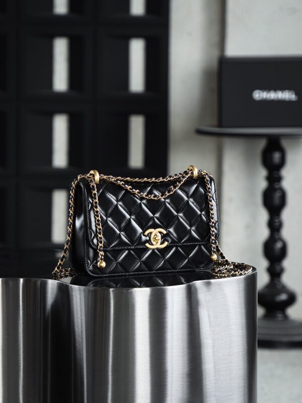 img_2894 God Factory Chanel 24C Medium Size 14.5*22*8 cm 24K Retro Gold Hardware / Black