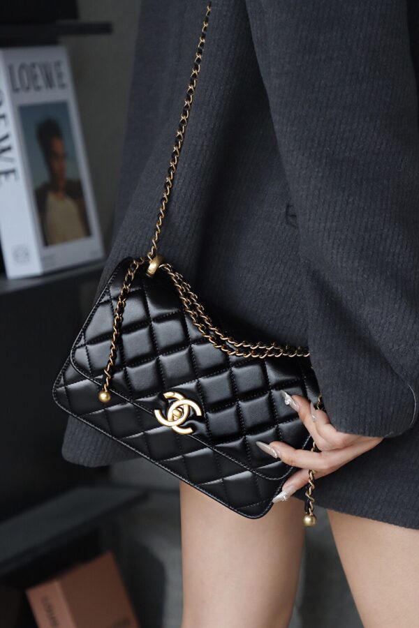 img_2904 God Factory Chanel 24C Medium Size 14.5*22*8 cm 24K Retro Gold Hardware / Black