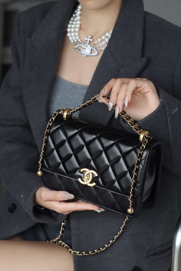 img_2905 God Factory Chanel 24C Medium Size 14.5*22*8 cm 24K Retro Gold Hardware / Black