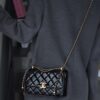 God Factory Chanel 24C Medium Size 14.5*22*8 cm 24K Retro Gold Hardware / Black