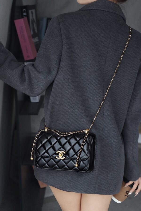 img_2906 God Factory Chanel 24C Medium Size 14.5*22*8 cm 24K Retro Gold Hardware / Black