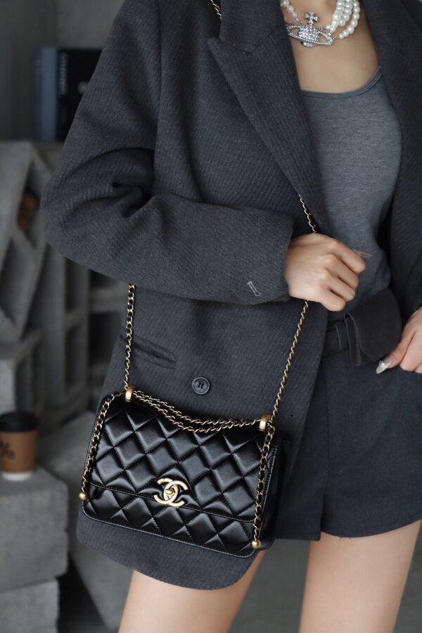 img_2909 God Factory Chanel 24C Medium Size 14.5*22*8 cm 24K Retro Gold Hardware / Black