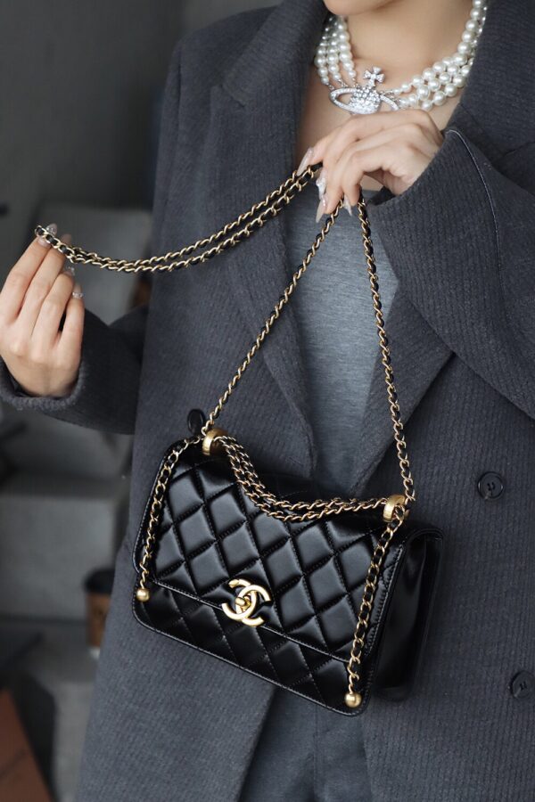 img_2910 God Factory Chanel 24C Medium Size 14.5*22*8 cm 24K Retro Gold Hardware / Black