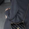 God Factory Chanel 24C Medium Size 14.5*22*8 cm 24K Retro Gold Hardware / Black