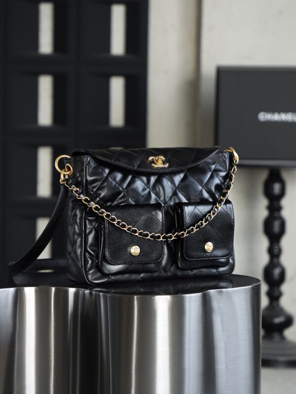 God Factory Yupoo 24P HoPo Large Bonaudo Retro Gold Hardware / Black Size 30*21.5*5 cm