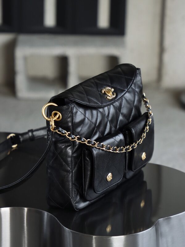 God Factory Yupoo 24P HoPo Large Bonaudo Retro Gold Hardware / Black Size 30*21.5*5 cm