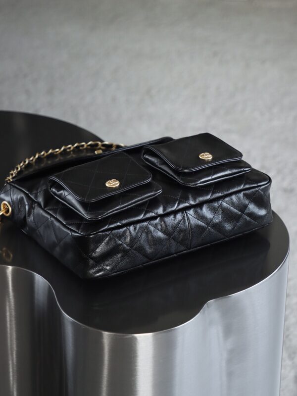 God Factory Yupoo 24P HoPo Large Bonaudo Retro Gold Hardware / Black Size 30*21.5*5 cm