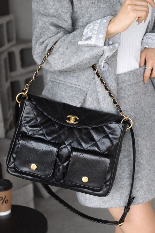 God Factory Yupoo 24P HoPo Large Bonaudo Retro Gold Hardware / Black Size 30*21.5*5 cm