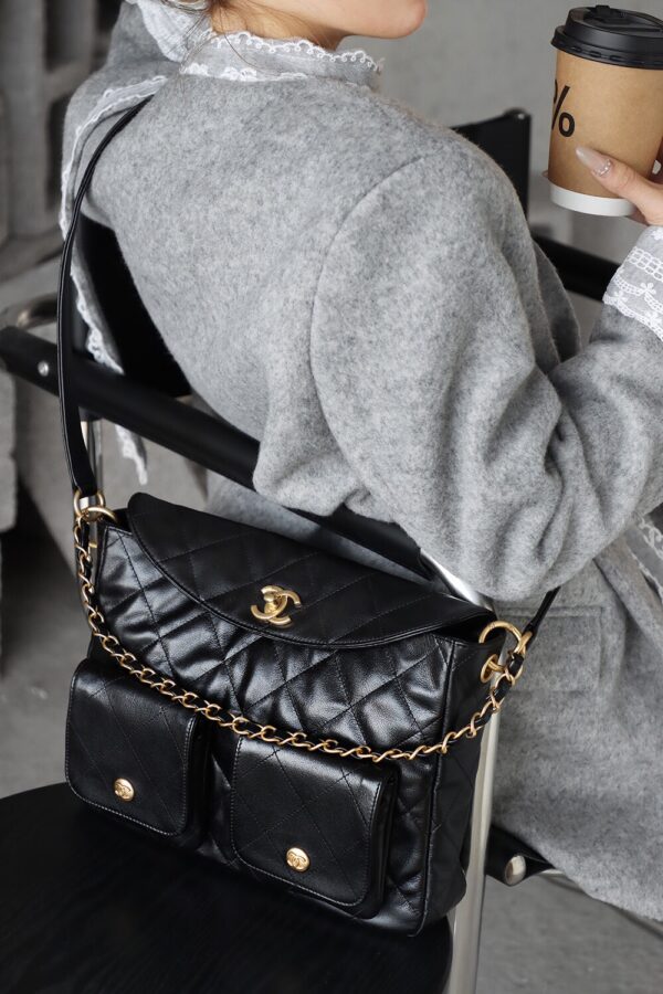 God Factory Yupoo 24P HoPo Large Bonaudo Retro Gold Hardware / Black Size 30*21.5*5 cm