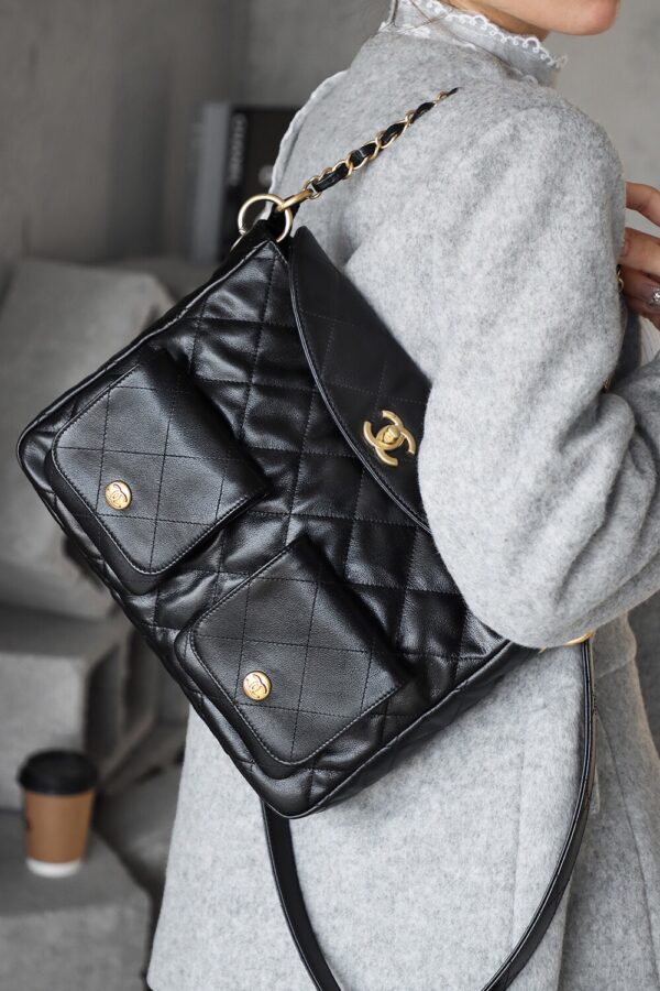 God Factory Yupoo 24P HoPo Large Bonaudo Retro Gold Hardware / Black Size 30*21.5*5 cm