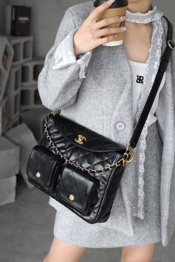 God Factory Yupoo 24P HoPo Large Bonaudo Retro Gold Hardware / Black Size 30*21.5*5 cm