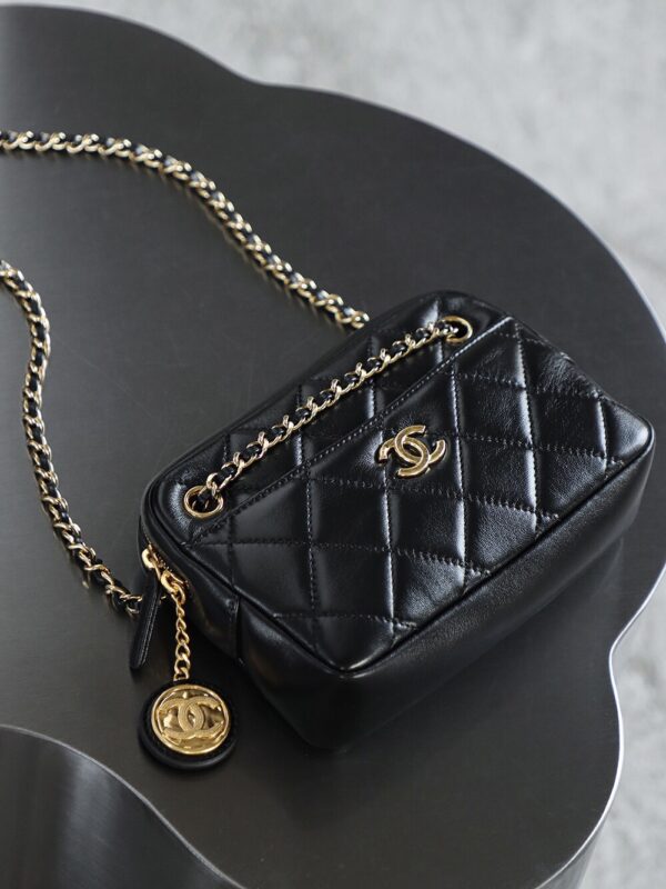 img_2975 God Factory Yupoo 24K Camera Bags Small 24K Retro Gold Hardware / Black Size 12*18*7 cm