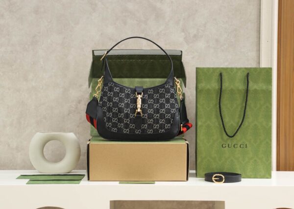 God Factory Gucci 𝐉𝐚𝐜𝐤𝐢𝐞 𝟏𝟗𝟔𝟏 𝐃𝐞𝐧𝐢𝐦 𝐌𝐢𝐧𝐢 685127 Size 19*13*3cm