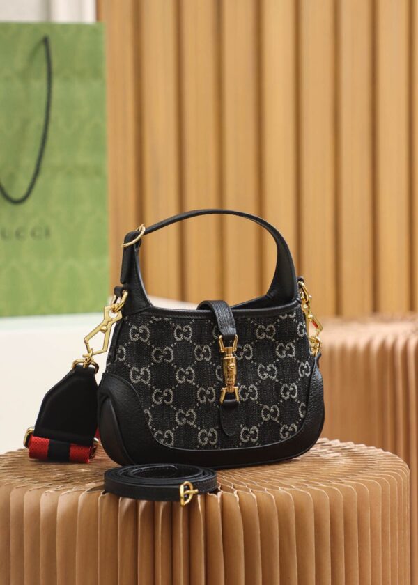 God Factory Gucci 𝐉𝐚𝐜𝐤𝐢𝐞 𝟏𝟗𝟔𝟏 𝐃𝐞𝐧𝐢𝐦 𝐌𝐢𝐧𝐢 685127 Size 19*13*3cm