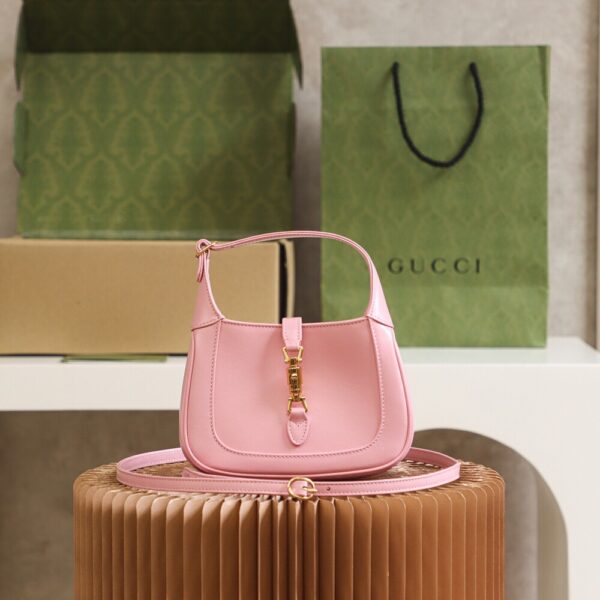 God Factory Gucci 𝐉𝐚𝐜𝐤𝐢𝐞 𝐌𝐢𝐧𝐢 𝟭𝟵𝟲1 637091 Pink Size 19*13*3cm