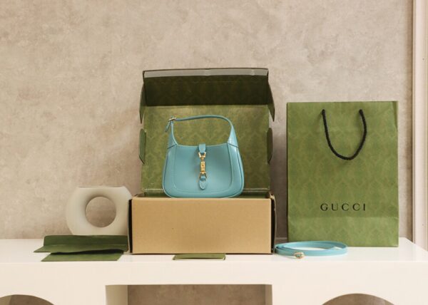 God Factory Gucci 𝐉𝐚𝐜𝐤𝐢𝐞 𝐌𝐢𝐧𝐢 𝟭𝟵𝟲1 637091 Blue Size 19*13*3cm
