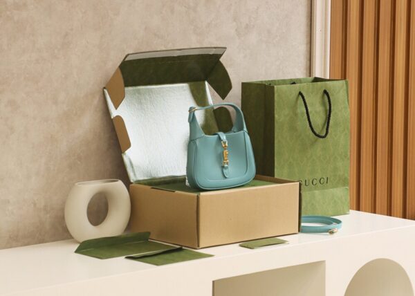 God Factory Gucci 𝐉𝐚𝐜𝐤𝐢𝐞 𝐌𝐢𝐧𝐢 𝟭𝟵𝟲1 637091 Blue Size 19*13*3cm