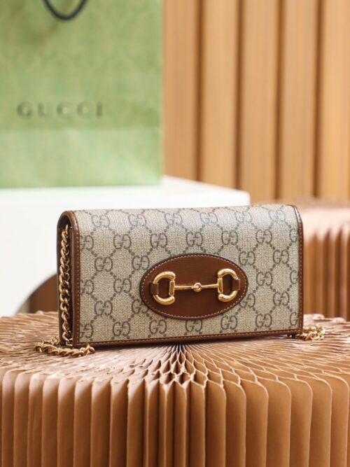 God Factory Gucci 𝐇𝐨𝐫𝐬𝐞𝐛𝐢𝐭 𝐖𝐨𝐜 621892 / Brown Size 19*10*3𝙘𝙢
