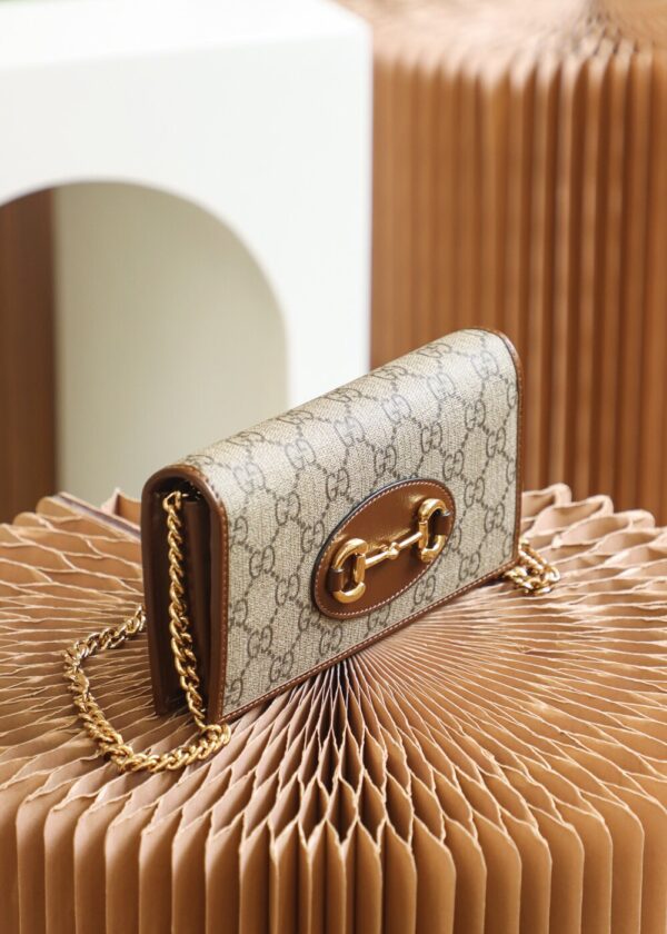 God Factory Gucci 𝐇𝐨𝐫𝐬𝐞𝐛𝐢𝐭 𝐖𝐨𝐜 621892 / Brown Size 19*10*3𝙘𝙢