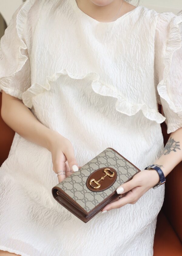 God Factory Gucci 𝐇𝐨𝐫𝐬𝐞𝐛𝐢𝐭 𝐖𝐨𝐜 621892 / Brown Size 19*10*3𝙘𝙢